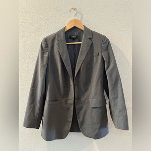 Talbots Women's Blazer Suit Jacket Two Button Grey Size 4